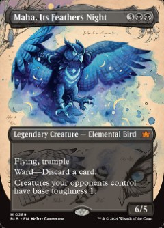 Maha, Its Feathers Night Bloomburrow Field Notes Art